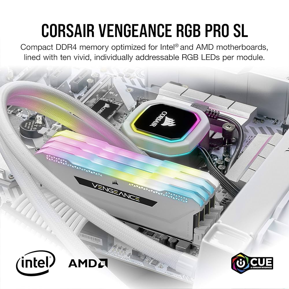 メモリー CORSAIR VENGEANCE CMH32GX4M4E3200C16W 419K6FrVFsL.jpg